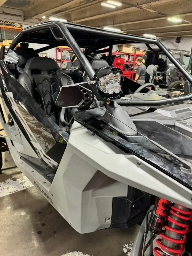 polaris rzr pro r with baja designs lp4 light