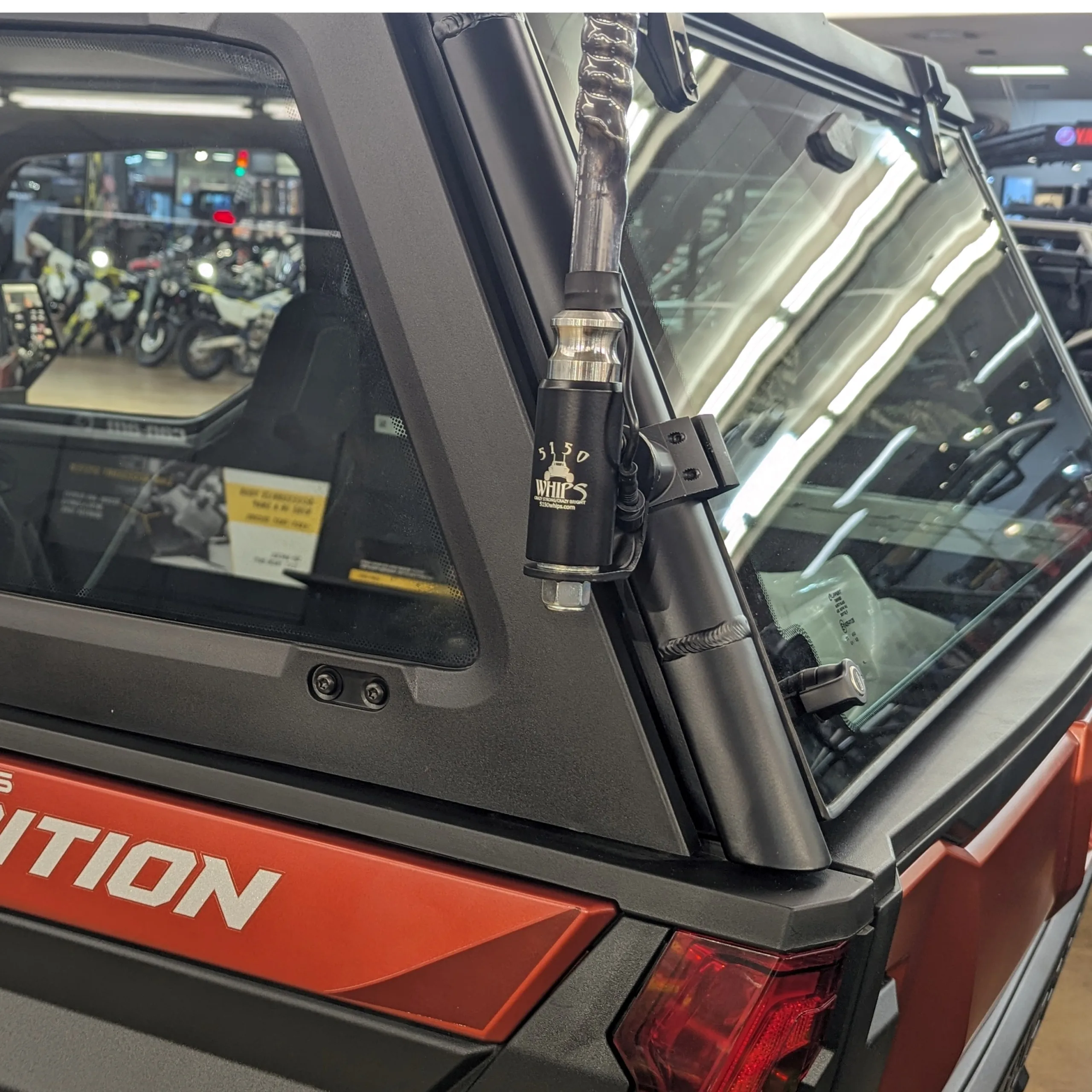 Dirtbag Brands Pro Fit whip mount on a Polaris Xpedition ADV