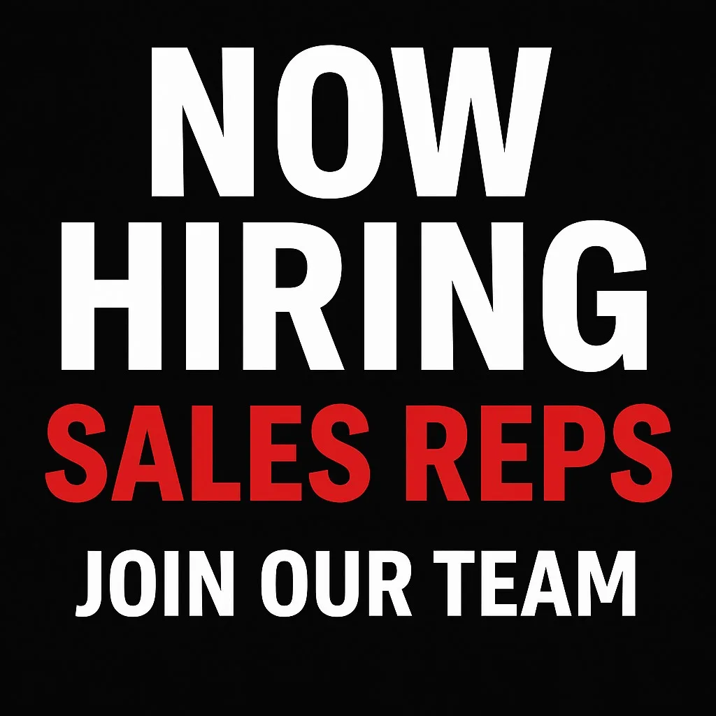 Now hiring sales reps across the U.S. – Dirtbag Brands recruitment banner for 1099 powersports sales positions.