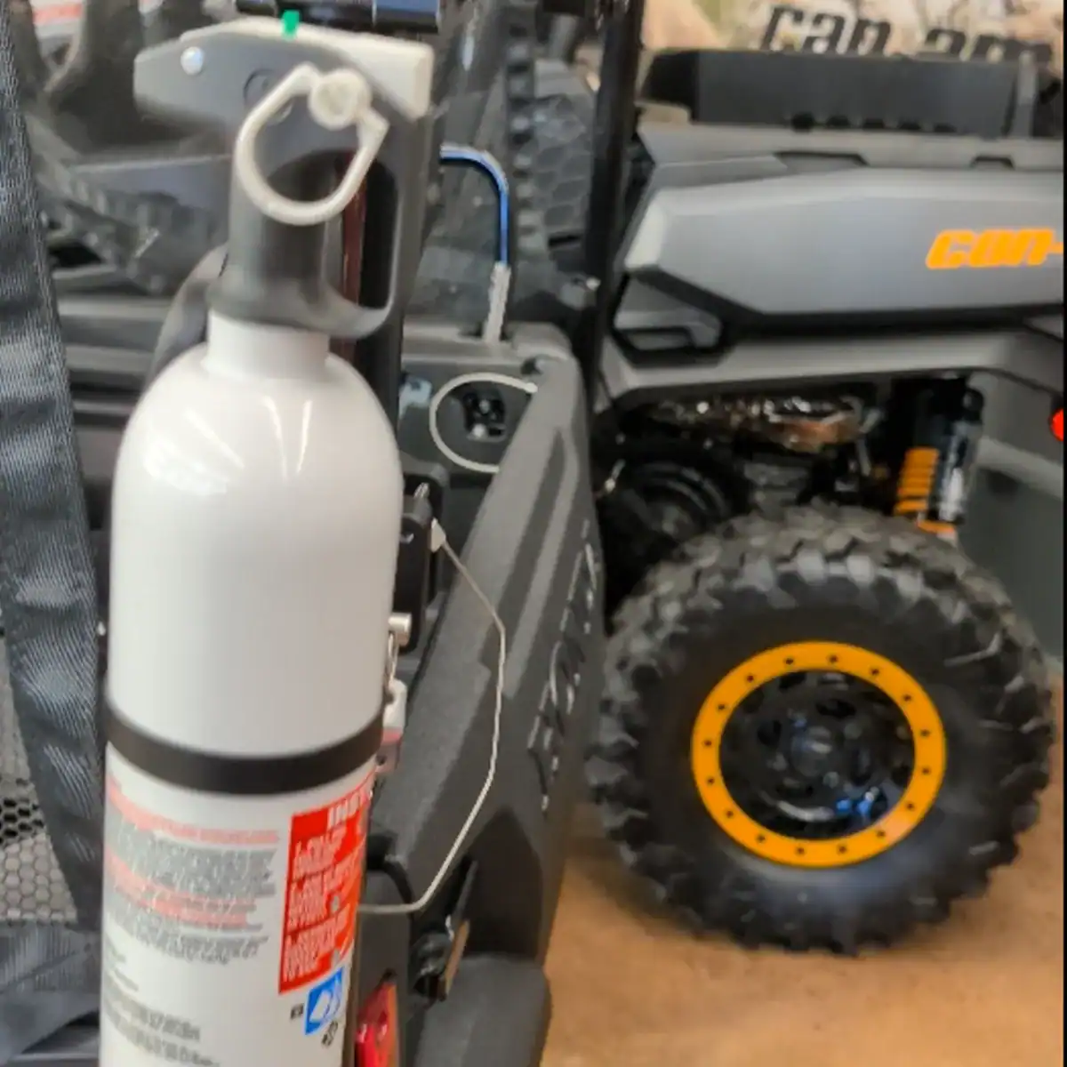 Support d'extincteur à dégagement rapide pour arceau de sécurité rond de VTT