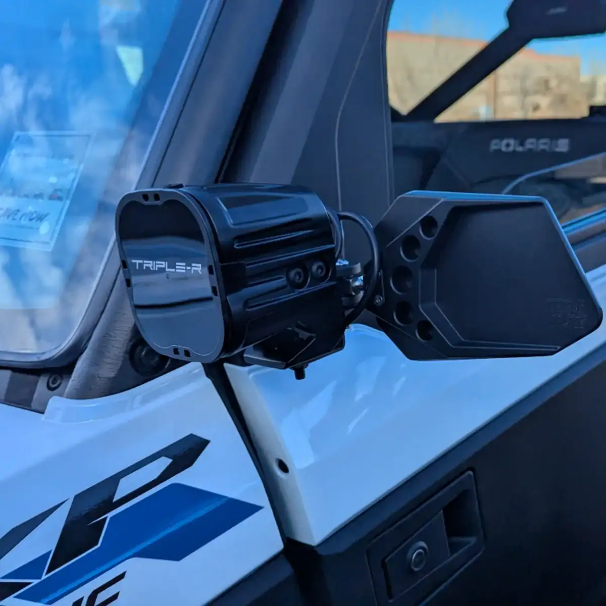 Polaris Ranger XP door mount Mirror on XP Kinetic