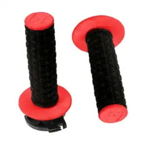 Torc1 Enduro pillow top dirt bike grips MX glue-on black and red