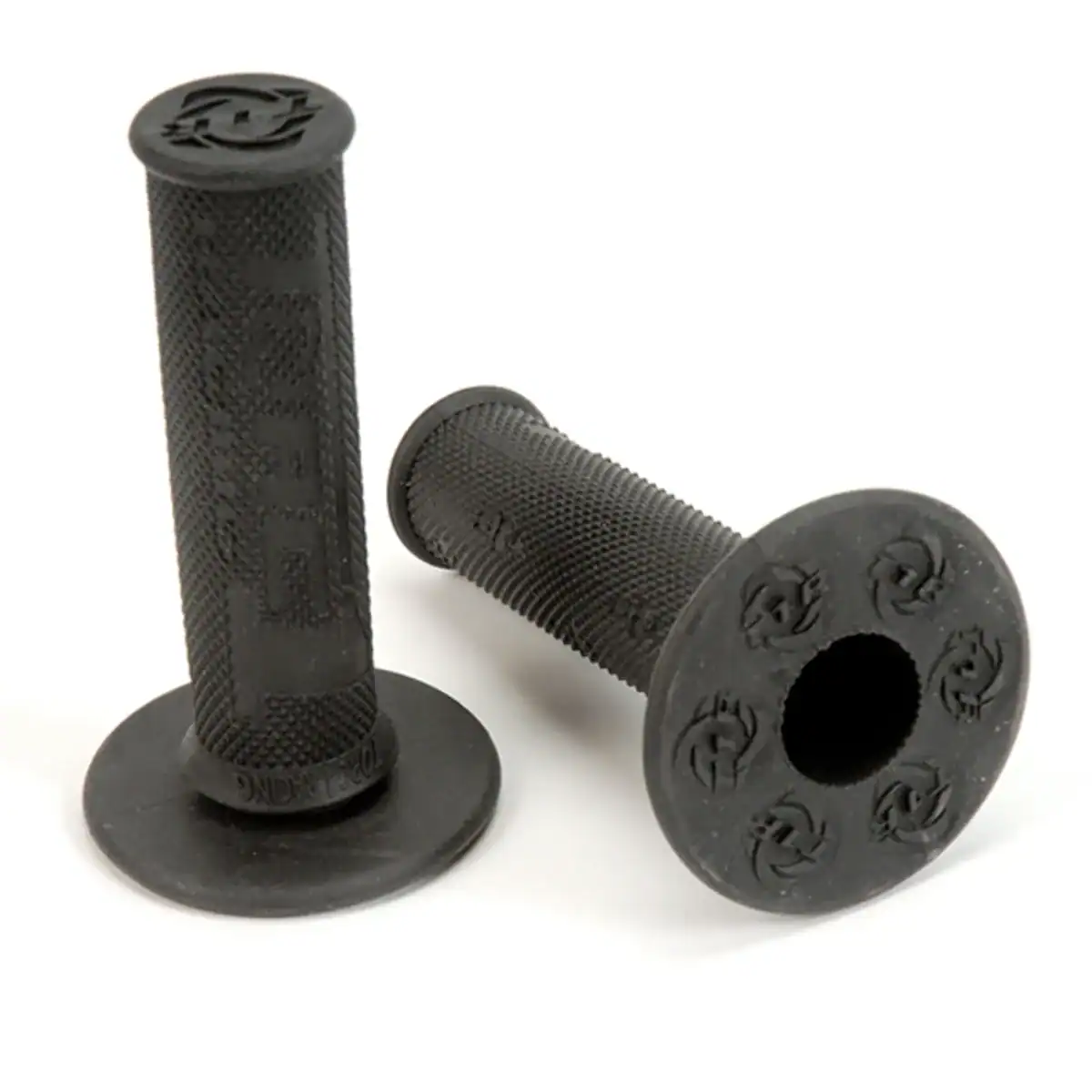 Torc1 diamond dirt bike grips MX glue-on black