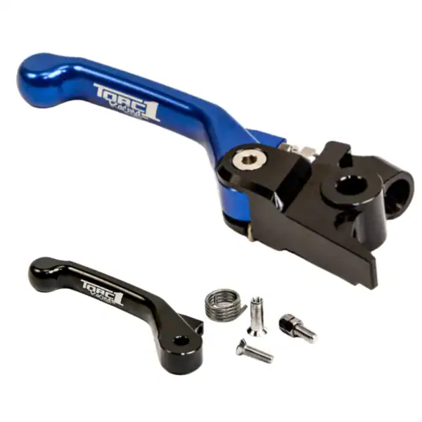 Husqvarana front brake lever blue Torc1 Vengeance Flex with backup blade