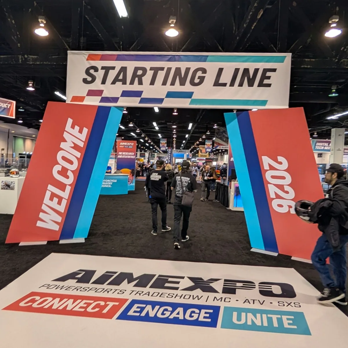 Starting line of Aim Expo