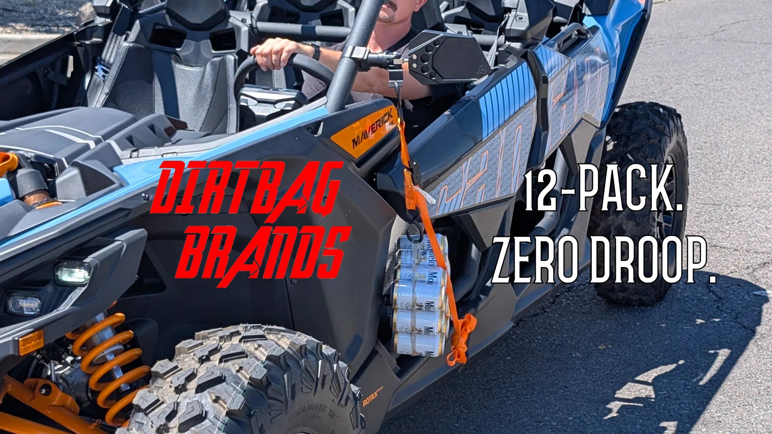 dirtbag brands 12 pack demonstration of pod light mount on maverick x3