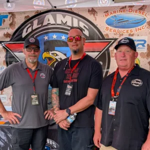 Brian Crain from Glamis Veterans. Erik Pedersen from Glamisdunes.com. Josh Salazar from Dirtbag Brands