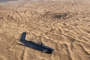 plane flyover for glamis veterans flag raising